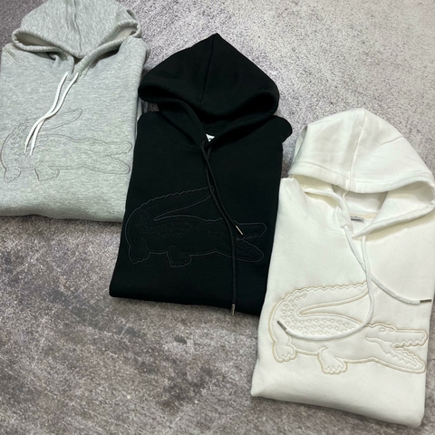 Buzo Canguro Lacoste Coco Bordado