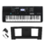 Teclado Musical Yamaha Teclas Sensitivas Preto PSR-E473 - Mix Acessorios e Música