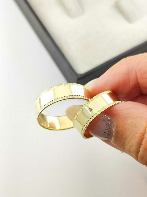 Alianças para noivado e casamento - Modelo 70 - comprar online