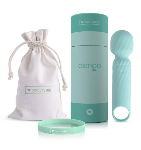 Vibrador Multivelocidade Recarregável Sweet Vibe Dengo Verde - 13,5 cm/s