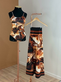 Body Maiô Regatão Mármore Chocolate - loja online