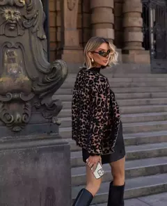 Casaco onça pelúcia - comprar online