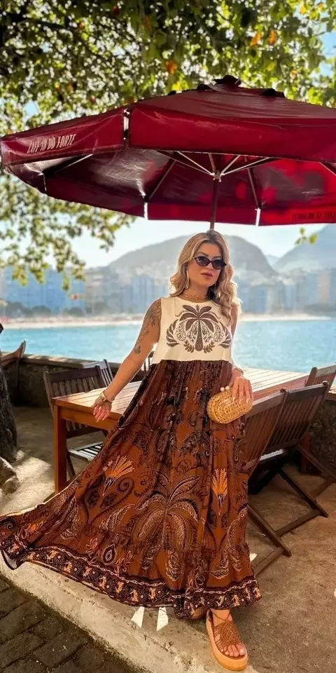 Vestido Camisa Agafay Sunset - comprar online