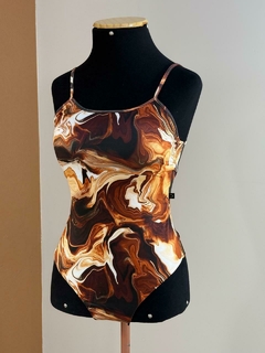 Body Maiô Regatão Mármore Chocolate na internet