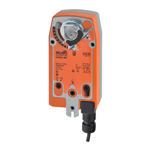 NFB24-SR | BELIMO | Atuador de damper Proporcional (2-10Vdc) de 10Nm com retorno por mola - 24Vac