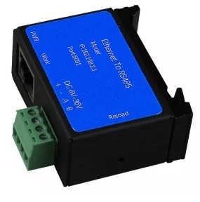 RSA-RS485MBUS-ETHERNET-MBUS | RSA SENSORS | Servidor De Porta Serial Rs485 Mod Bus Para Ethernet Modbus Tcp IP6 - comprar online