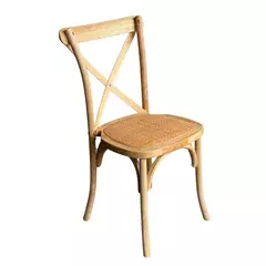 Silla Cross De Madera Asiento Esterilla - comprar online
