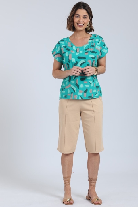 BLUSA Juanna 30976 TECIDO VISCOSE ESTAMPADO