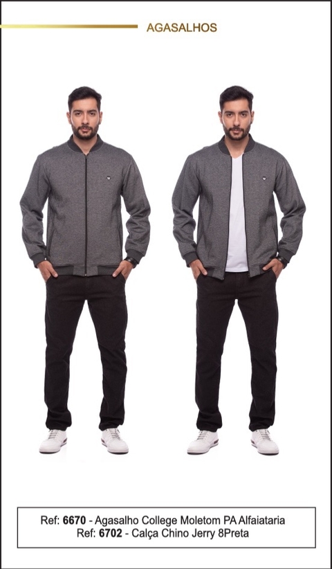 Blusa Dockston 6670 moletom aberta com ziper