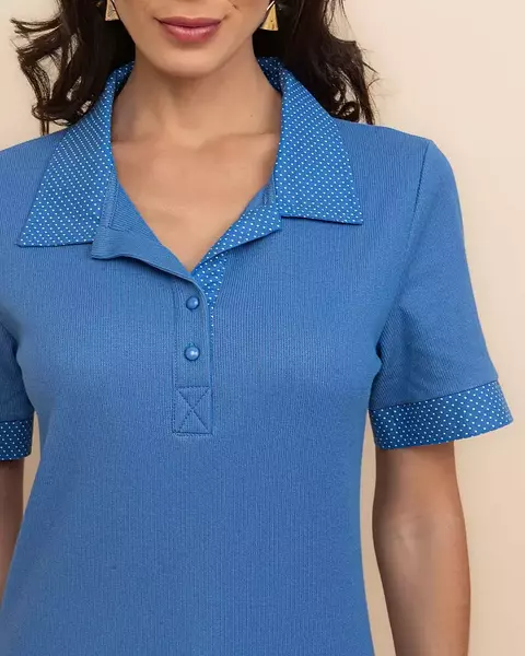 Blusa Mauricio 13917 malha de algodao com gola poa