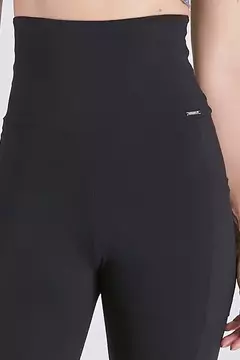 Imagem do Short Preto De Academia Cos Alto Cinta Modeladora Supplex Alta Compressao Epulari