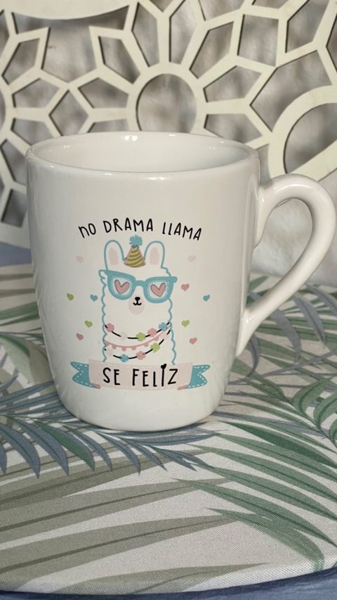 Taza Llama Sé Feliz