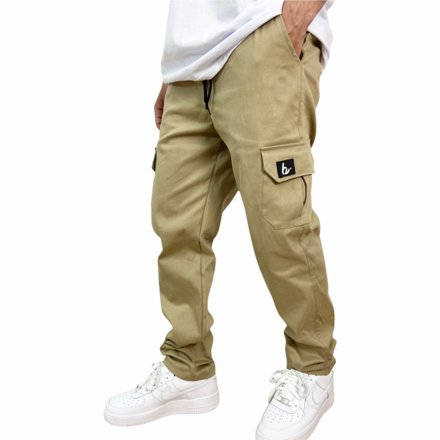 Calça Cargo Reta Brothers Kaki Calça Cargo Reta Brothers Kaki