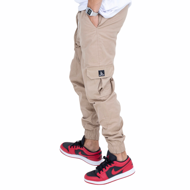 Calça Cargo Jogger Brothers Kaki Calça Cargo Jogger Brothers Kaki