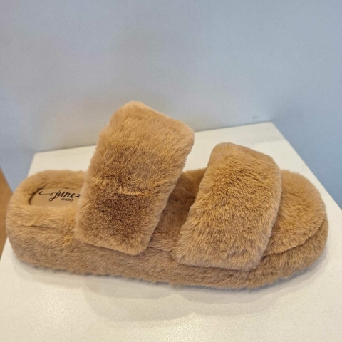 Chinelo Coconut Pêlo Duas Tiras June Shoes