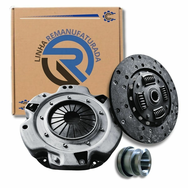 Kit Embreagem Remanufaturada Opala 2.5 8v 4.1 12v 4 e 6 Cilindros (4cc e 6cc) 1974 até 1989 Platô/Disco/Rolamento