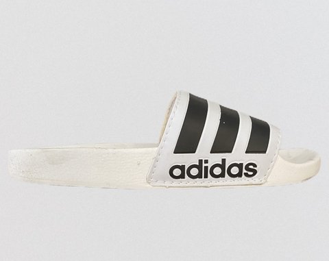 Chinelo Slide Adidas Branco (Masculino)