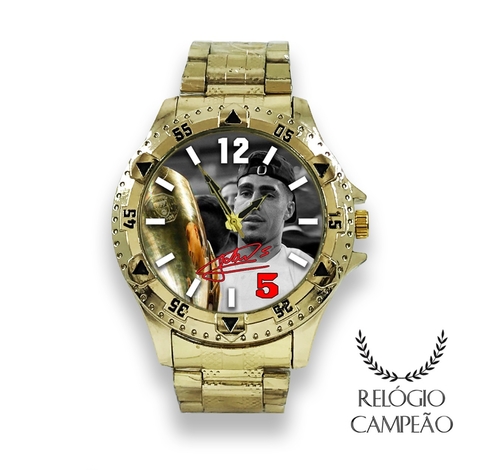 Relógio personalizado Gabriel Corinthians segurando taça dourada - comprar online