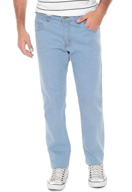 Calça Jeans Polo Wear Slim Lisa Azul