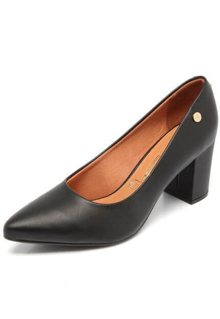 Scarpin Vizzano Bico Fino Preto