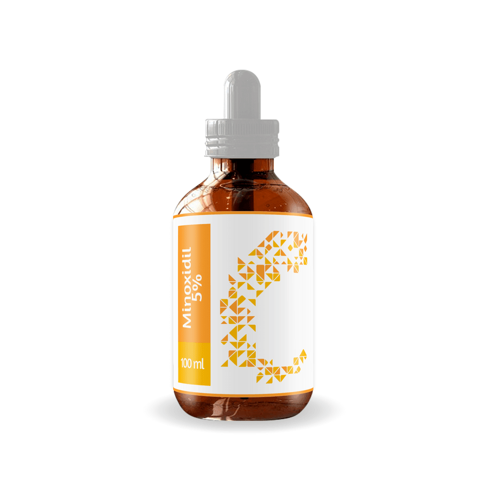 Minoxidil para cabelo 5% - 100 mL