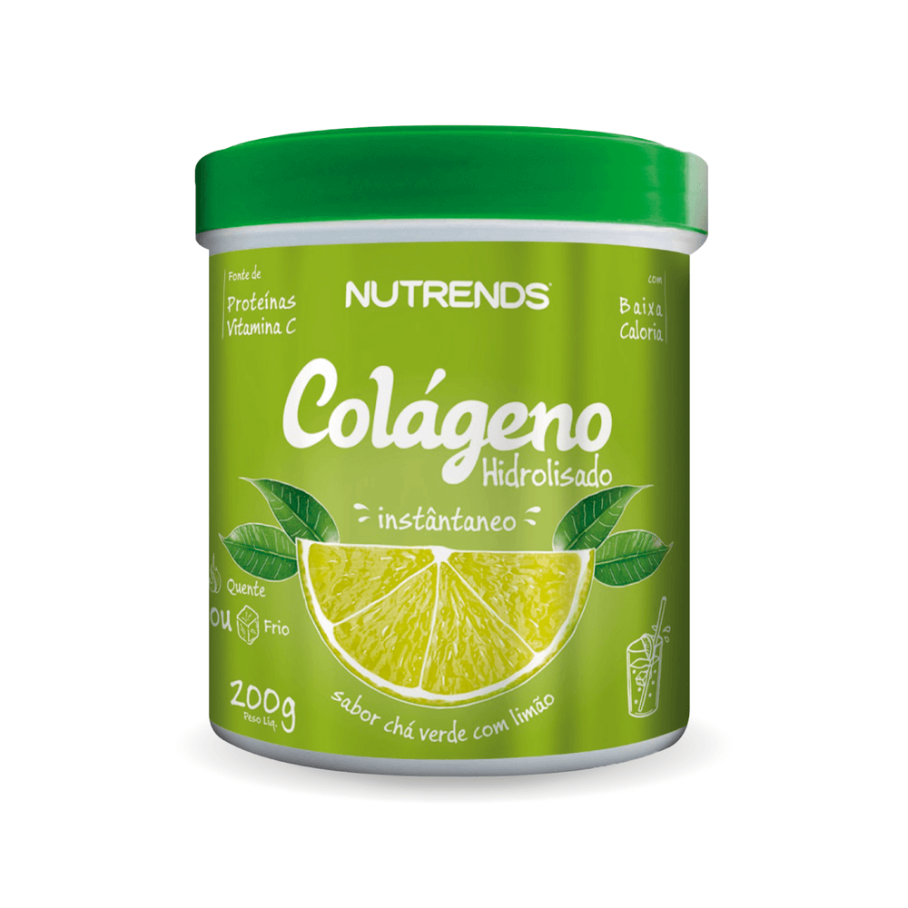 Colágeno hidrolisado sabor chá verde e limão - 200g