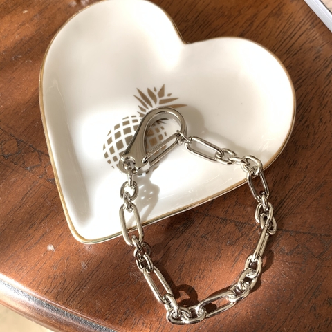 Pulseira Elos Prateada