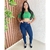 Calça Feminina Jeans Skinny Com Elastano