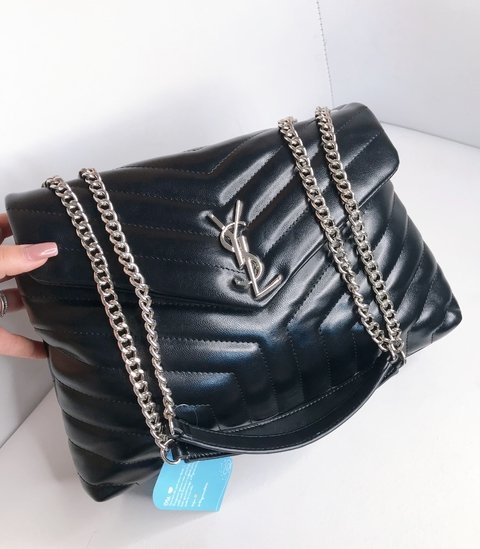 Bolsa YSL couro poliuretano média
