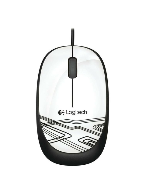 MOUSE OPTICO COM FIO M105 BRANCO PIANO LOGITECH