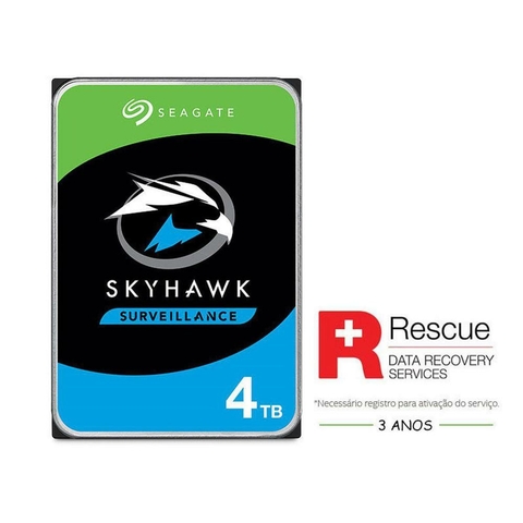 HDD 3,5 SISTEMA SEGURANCA VIGILANCIA 2XG104-300 ST4000VX013 4 TERA 5400RPM 256MB CACHE 24X7 SATA 6GB