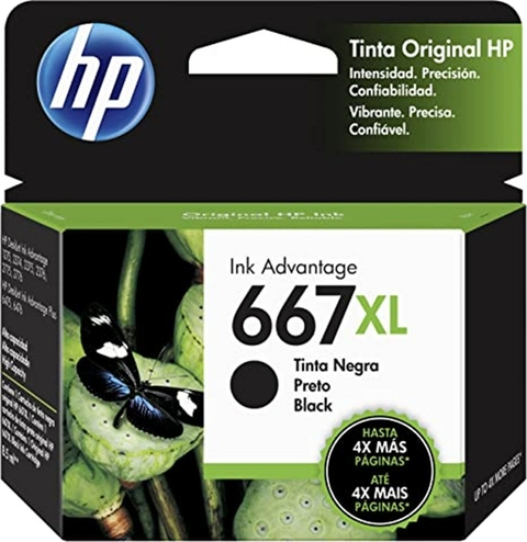 CARTUCHO COMP. HP DE TINTA 667XL PRETO