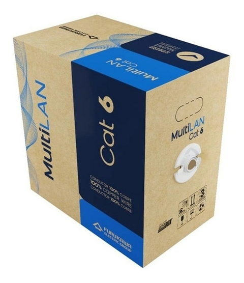 CABO MULTILAN CAT.6 U/UTP CM AZUL 24AWGX4P - ROHS - FURUKAWA