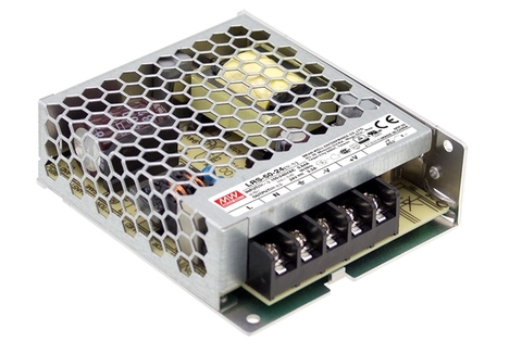 FONTE CHAVEADA 5V 10A LRS-50-5 100/240V DRIVER MEAN WELL 50W