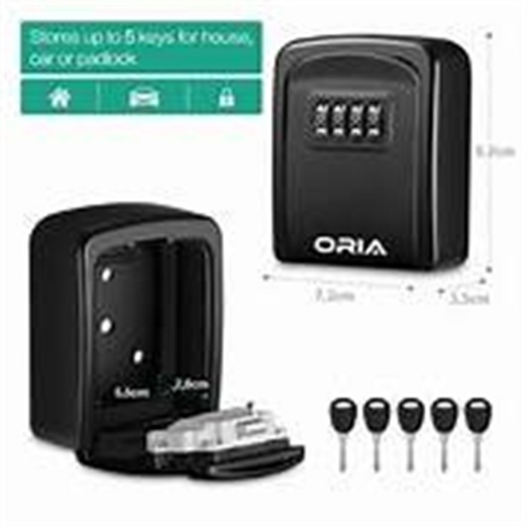 MINI COFRE DE PAREDE GUARDA CHAVES SENHA AIRBNB