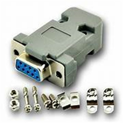 CONECTOR FÊMEA P/ DB9 FÊMEA COM SOQUETE