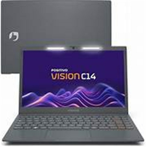 NOTEBOOK POSITIVO VISION C14 LUMINA BAR CELERON 4GB 128GB EMC TELA 14P HD ANTIRREFLEXO W 11 TECLA LINK – CINZA