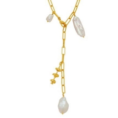 Colar FN Perolas Dourado