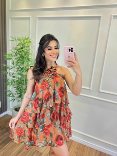 Vestido Babado flores