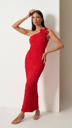 Vestido Orquídea Vermelho