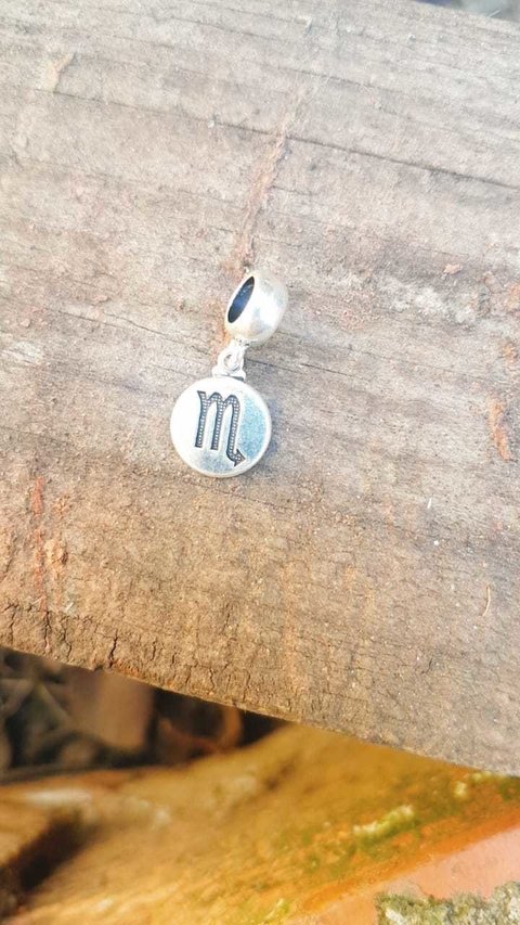 berloque signo escorpião em prata 925