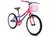 Bicicleta Infantil Aro 20 Houston Bixy - Rosa Pérola e Roxo com Cestinha Freio V-Brake - comprar online