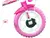 Bicicleta Aro 12 Infantil Track Bikes Arco Iris W Branco e Fucsia com Rodinhas e Cesta - GarageEletro