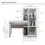 Mesa para Computador Escrivaninha com Armário Office Cinamomo/Off White - GarageEletro