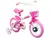 Bicicleta Aro 12 Infantil Track Bikes Arco Iris W Branco e Fucsia com Rodinhas e Cesta - comprar online