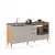 Cozinha Modulada 6 Portas e 2 Gavetas Alice Angelin preiun/Off white - GarageEletro