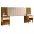 Cabeceira Box Zara com Capitonê e Mesa de Cabeceira - Robel - Ml Robel Móveis Cabeceira Casal e Quee Carvalho