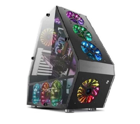 GABINETE ESSENSES GAMER ARMOR - 2CRISTALES - 9 COOLER RGB