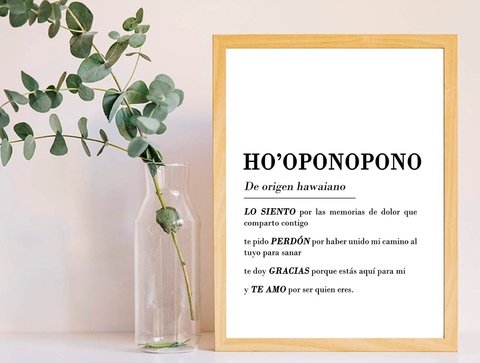 Cuadro Ho’oponopono