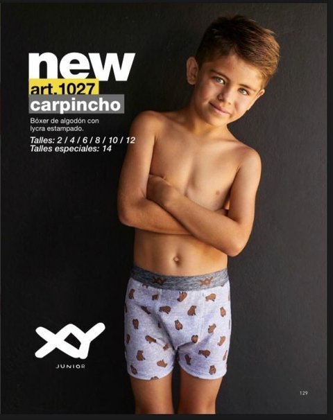 Boxer de algodon y lycra CARPINCHO - XY 1027